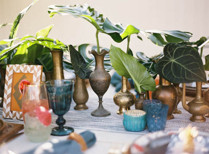 tropical wedding decor