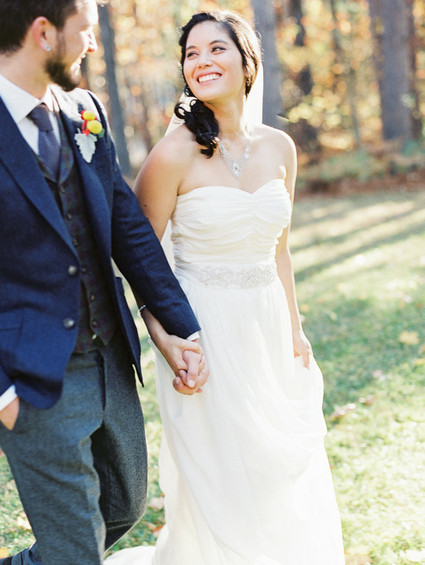 Rustic Fall Wedding Portrait