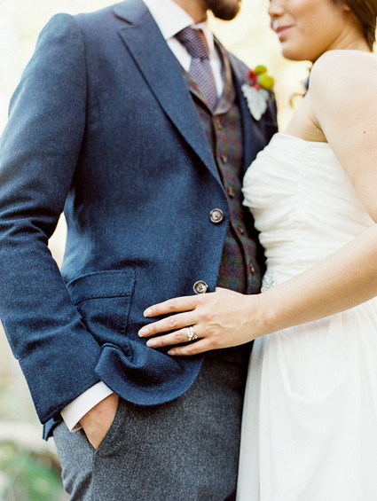 Rustic Fall Wedding Portrait