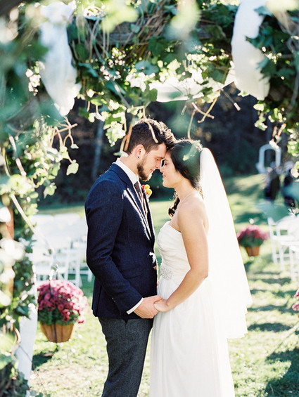 Rustic Fall Wedding Portrait