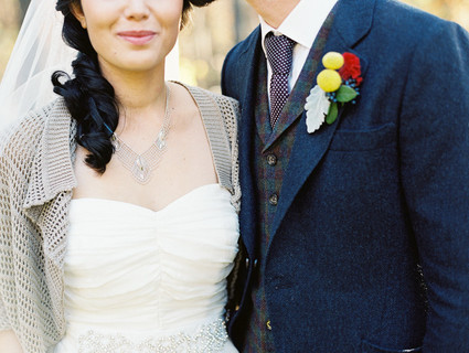Rustic Fall Wedding Portrait