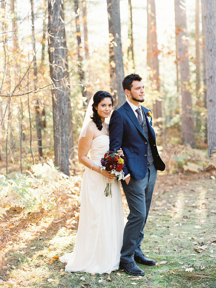 Rustic Fall Wedding Portrait