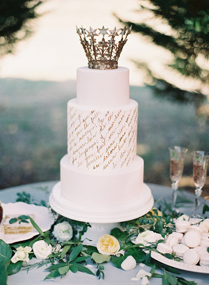 White Garden Wedding Cake