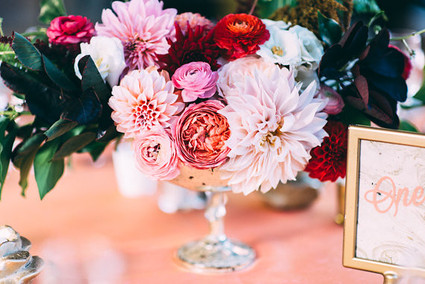 Metallic & pink Boston wedding Wedding Inspiration