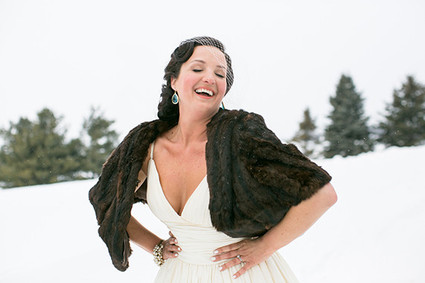 Snowy winter wedding inspiration Wedding Inspiration