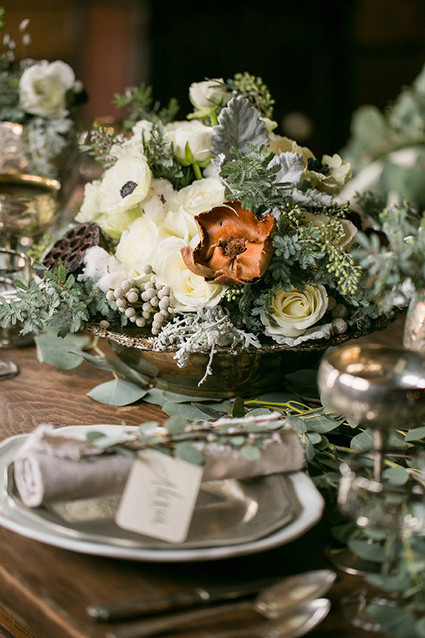Snowy winter wedding inspiration Wedding Inspiration