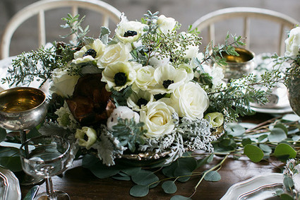 Snowy winter wedding inspiration Wedding Inspiration
