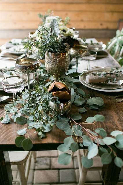 Snowy winter wedding inspiration Wedding Inspiration
