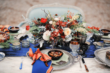 Rustic Christmas inspired tablescape