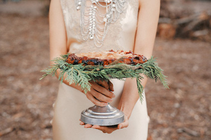 Rustic Christmas pie