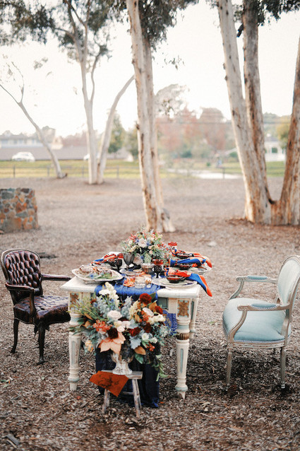 Rustic Christmas inspired tablescape