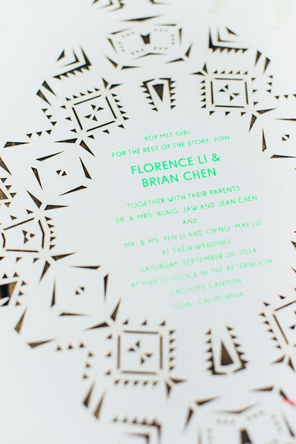 Whimsical California Wedding Invitation