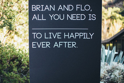 Whimsical California Wedding Signage