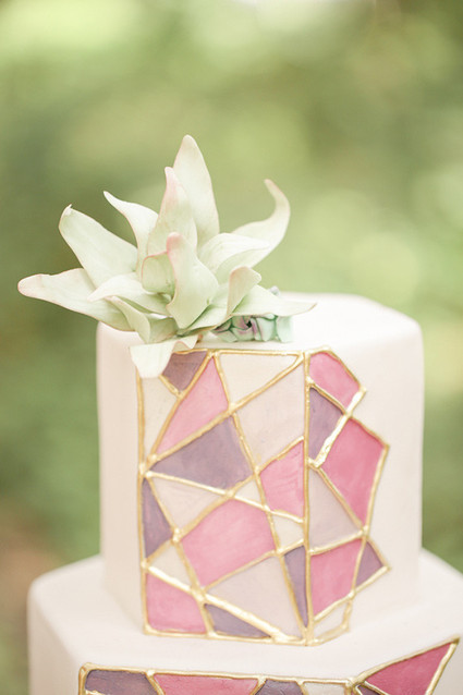 Modern Bohemian Wedding Cake Inspiration