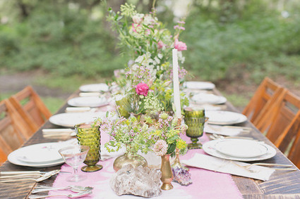Modern Bohemian Wedding Tablescape Inspiration