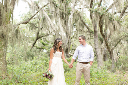 Modern Bohemian Wedding Portrait