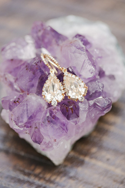 Rose gold earrings