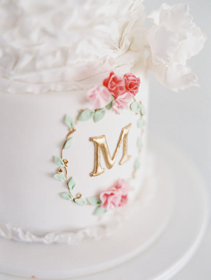 Initial Crest Cake