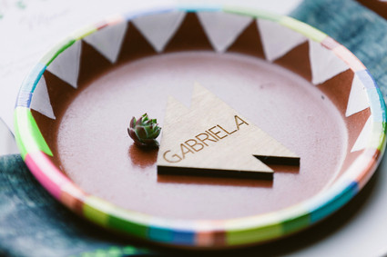 Wood escort card