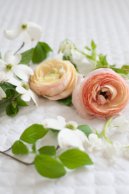 Spring floral newborn photos by Matt & Julie Weddings | Flowers by Bows and Arrows | 100 Layer Cakelet Inspiration
