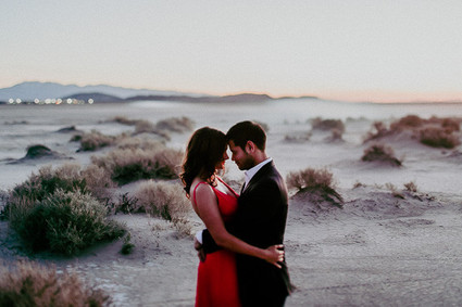 Salt flat engagement shoot