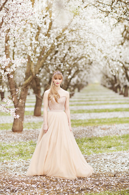 Blossoming almond orchards wedding inspiration