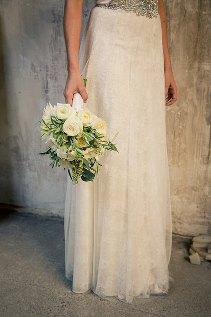 White dahlia bouquet