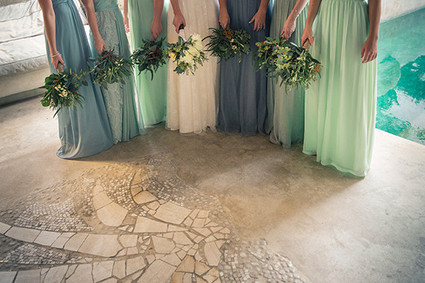 Blue Bridesmaid dresses