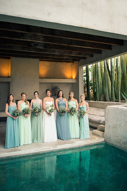 Blue bridesmaid dresses