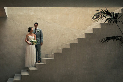 Modern Philip Dixon house wedding