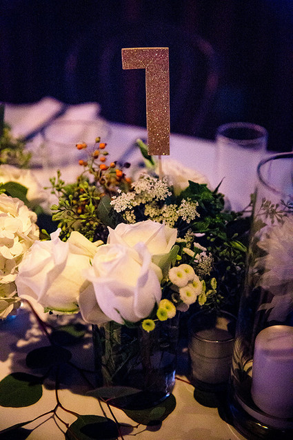 Gold table numbers