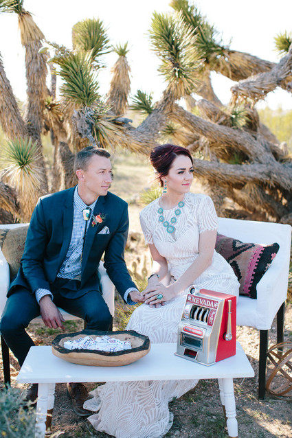 Mid-century modern wedding decor