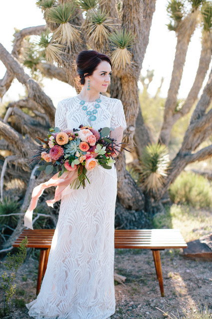 Colorful dahlia bouquet