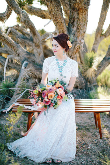Colorful dahlia bouquet