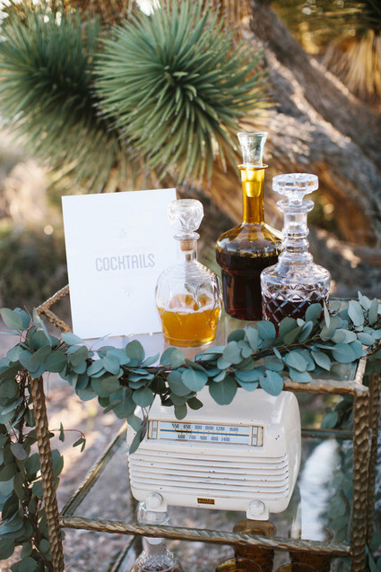 Mid-Century modern bar cart