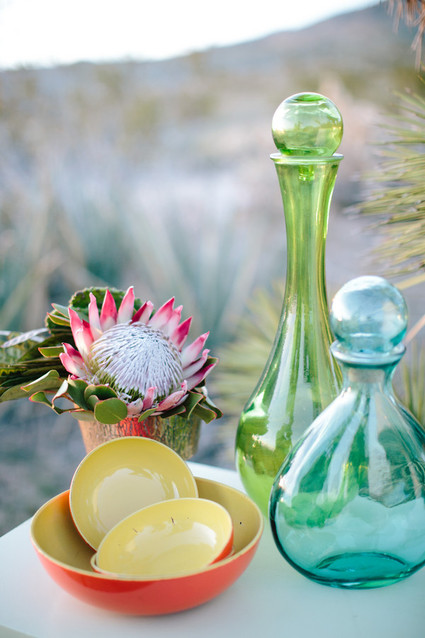Protea floral centerpiece
