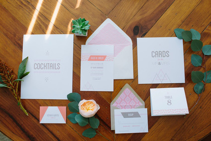Modern wedding inviations