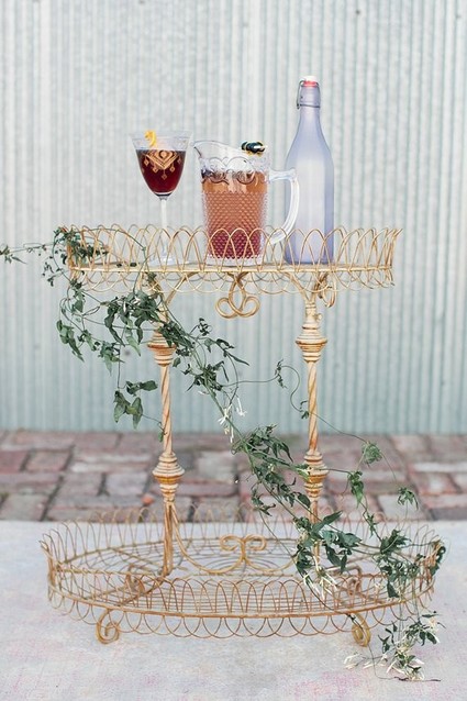 Vintage bar cart