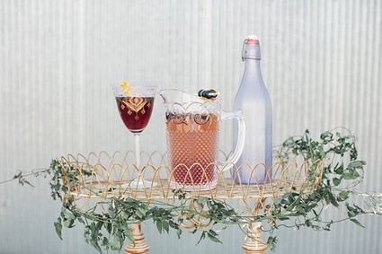 Vintage bar cart