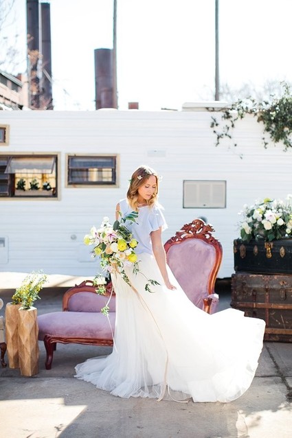 Spring bridal bouquet