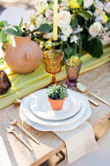 Modern spring wedding inspiration