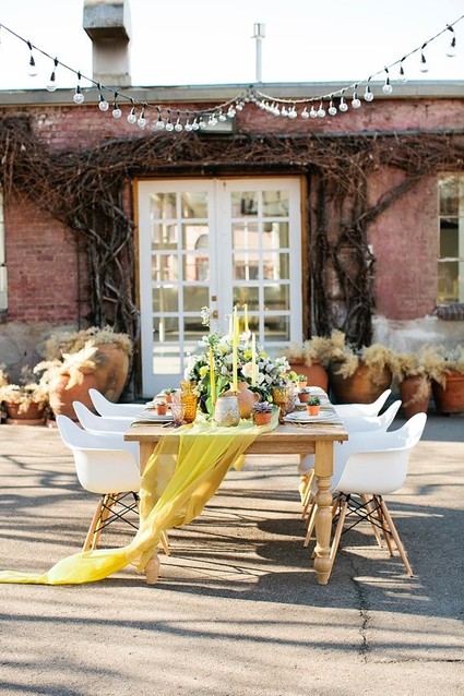 Modern spring wedding inspiration