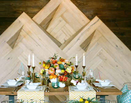 Mid-century modern wedding inspiration Inspiration
