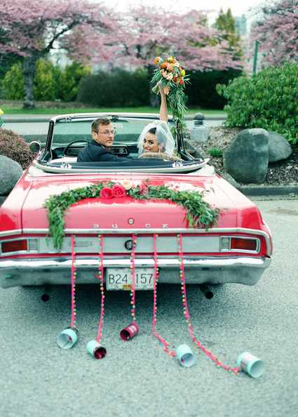 Vintage getaway car