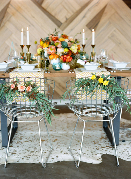 Mid-century modern wedding inspiration
