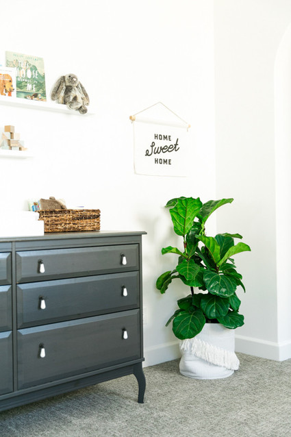 White nursery inspiration and newborn photos by Hello Pinecone