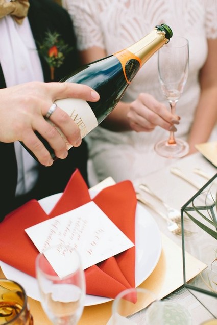 Geometric modern wedding inspiration