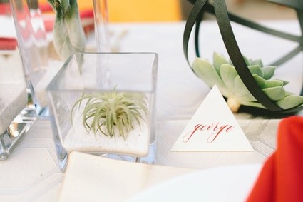 Geometric modern wedding inspiration