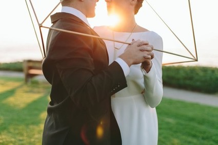 Geometric modern wedding inspiration