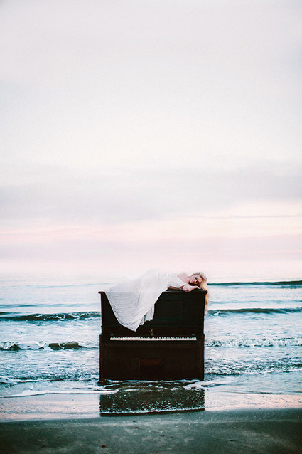 Romantic seaside wedding inspiration Inspiration